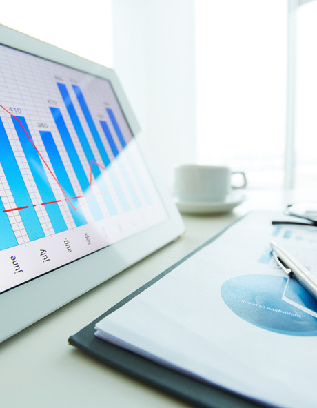 Financial charts and analysis prepared by VEB CPA